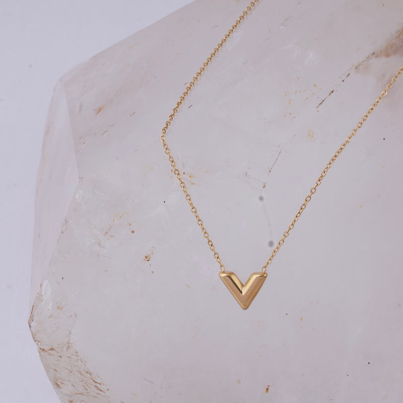 Golden V Necklace