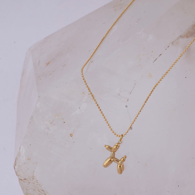 Gold Pup Necklace