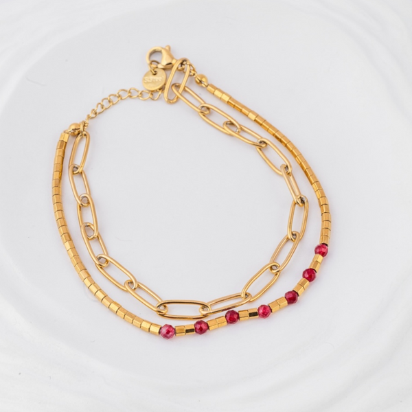 Ruby Link Layer Bracelet
