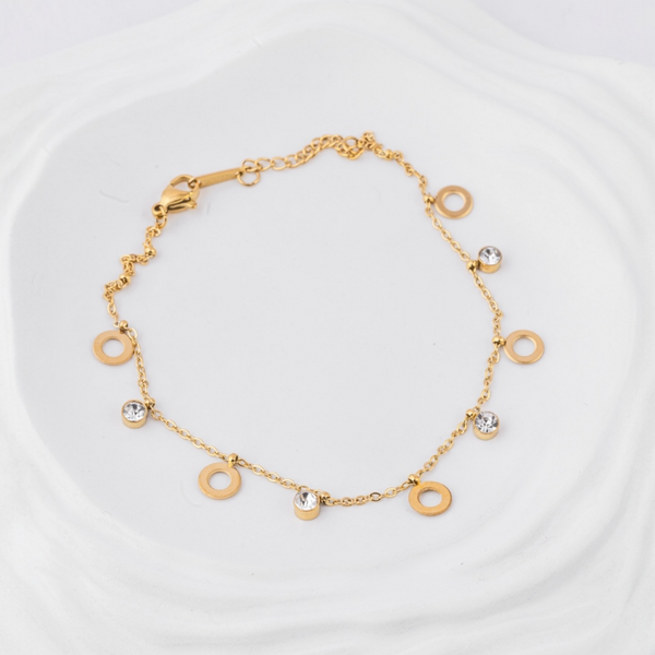 Crystal Loop Anklet