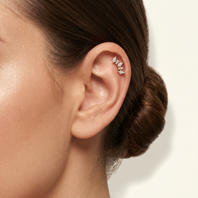 Crystal Vine Helix Climber (Left & Right Ear)