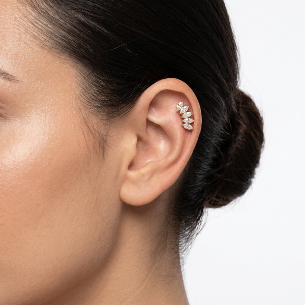 Leaf Curve Helix Climber (Left & Right Ear)