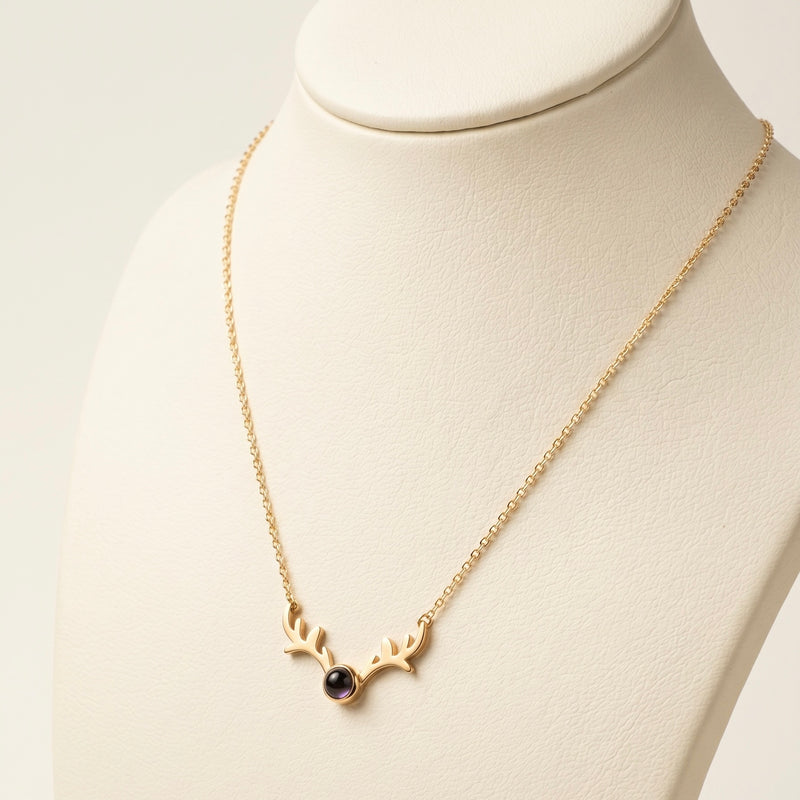 Violet Antler Necklace