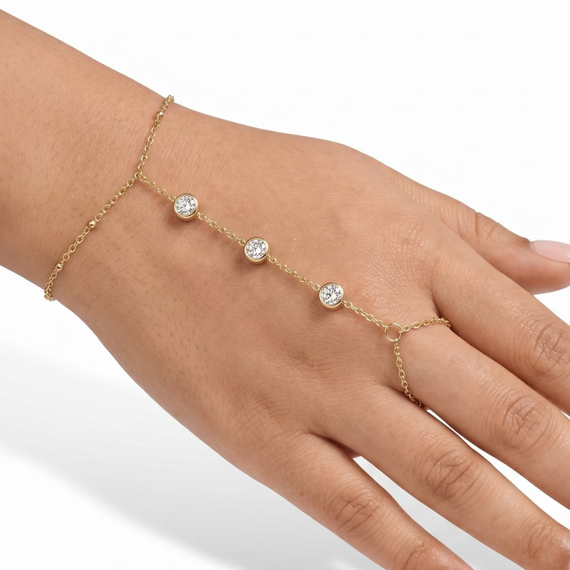 Celeste Trio Hand Chain