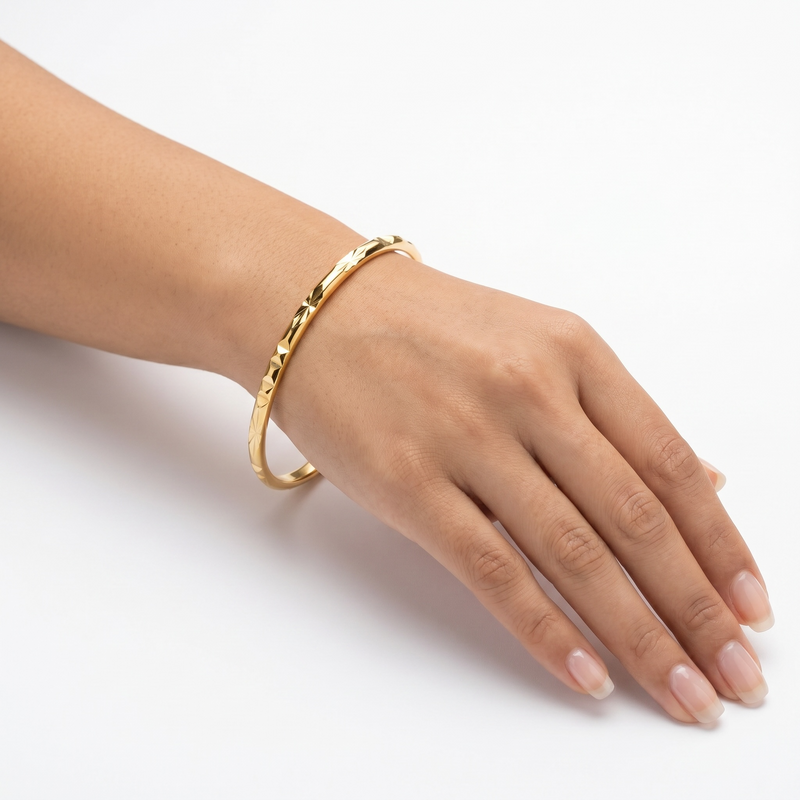Prism Cut Bangle (Pair)