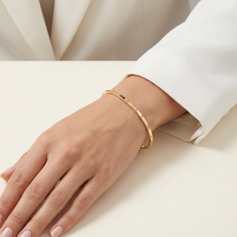 Dot Spark Bangle (Pair)