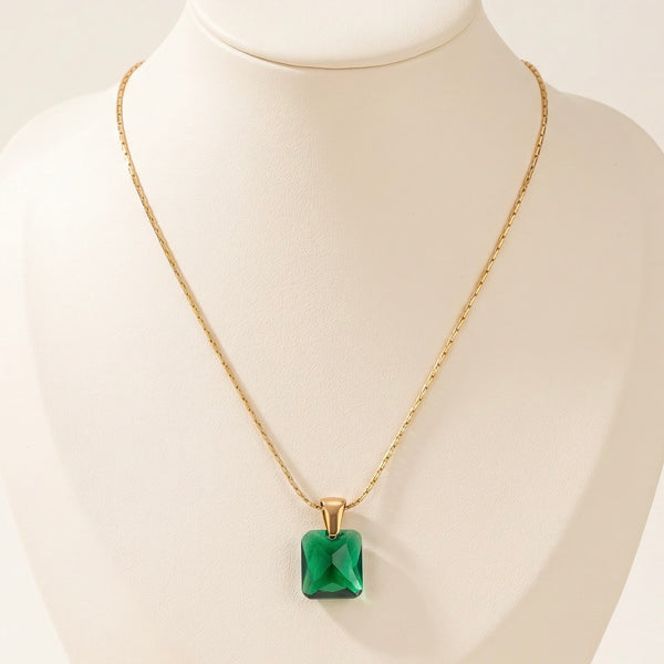 Emerald Gold Necklace