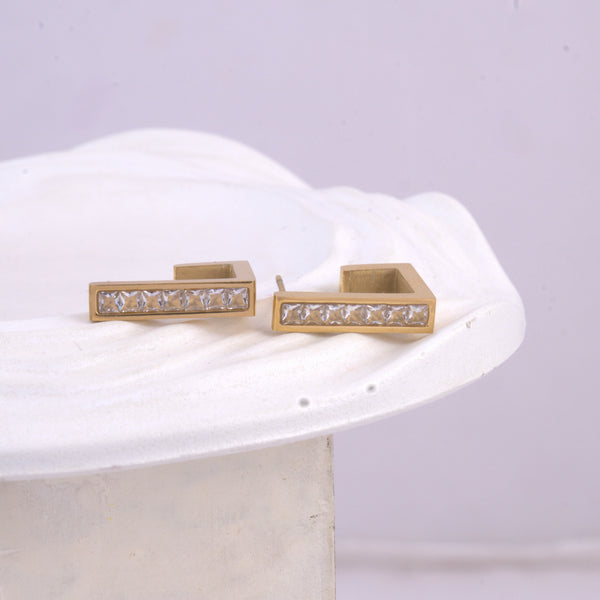 Crystal Bar Studs