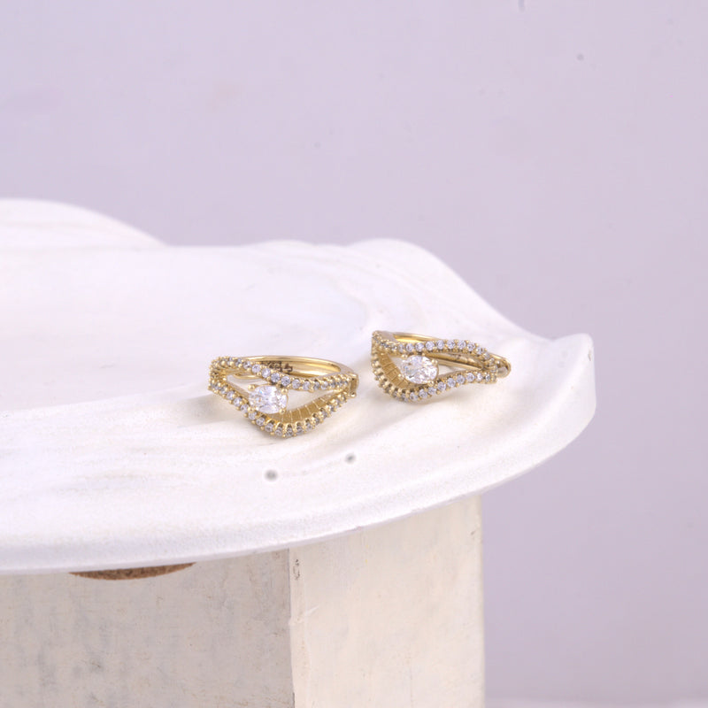 Marquise Glow Hoops