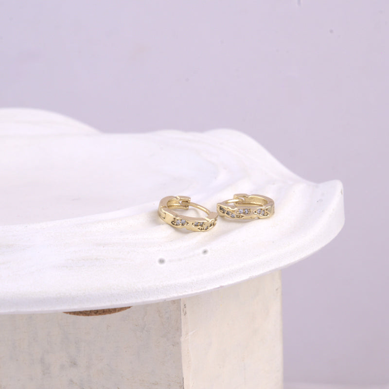Textured Mini Hoops